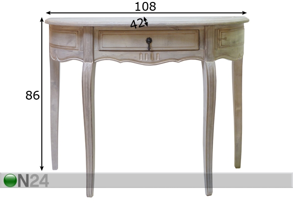 Консольный стол Amelie размеры