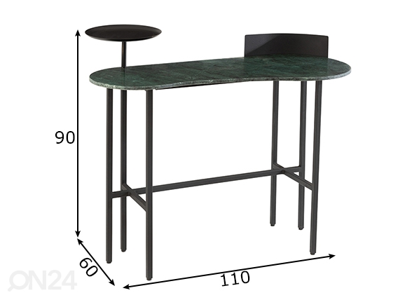 Консольный стол Ferro размеры