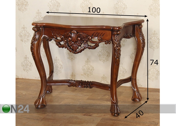 Консольный стол Mahagon размеры