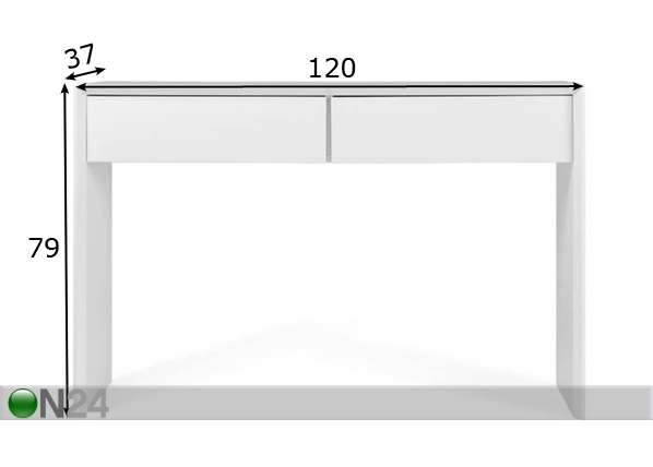 Консольный стол Profil размеры