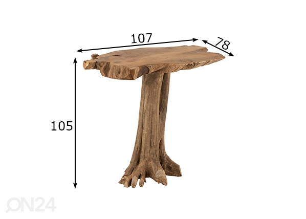 Консольный стол Rooty 107 cm размеры
