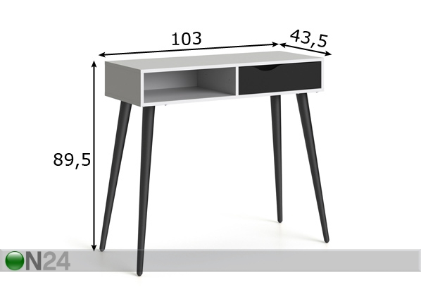 Консольный столик Delta размеры