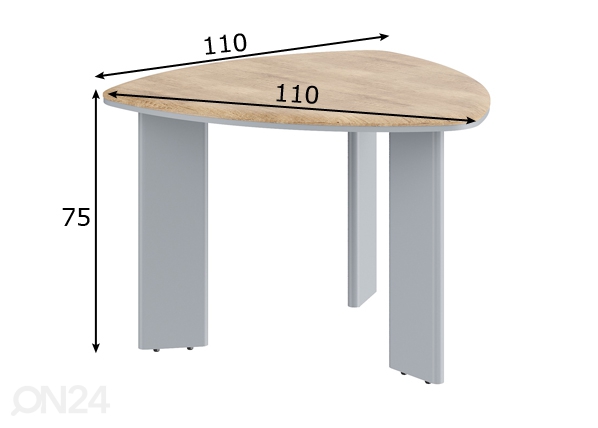 Конференц-стол Dioni размеры