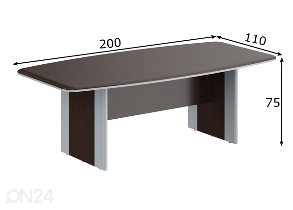 Конференц-стол Dioni размеры
