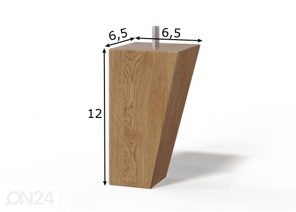 Косые конусные деревянные ножки h12 см, 4 шт размеры