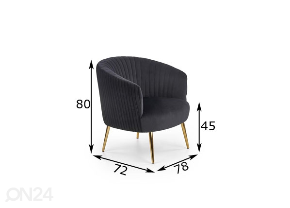 Кресло Crown размеры