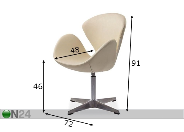 Кресло Devon размеры