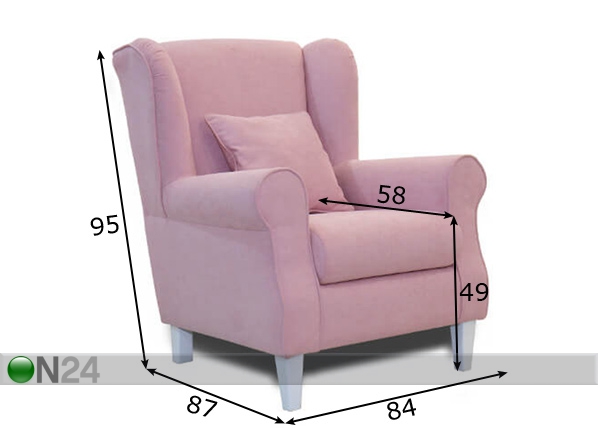 Кресло Flamingo размеры