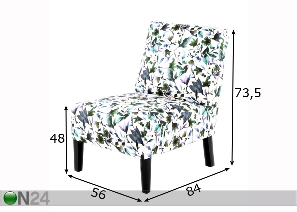 Кресло Flower-II размеры