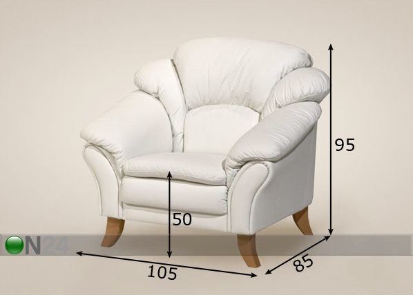 Кресло Helsinki размеры