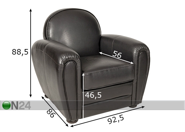Кресло Hevea размеры