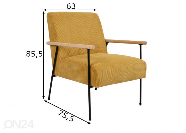 Кресло Jade размеры