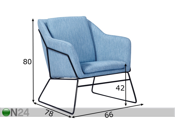 Кресло Monroe размеры