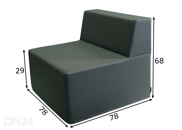 Кресло New Ancona 78 размеры