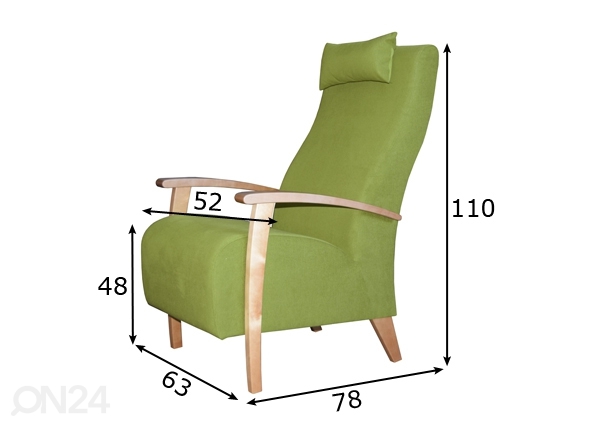 Кресло Polo размеры