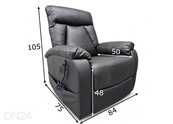 Кресло recliner Sampo размеры