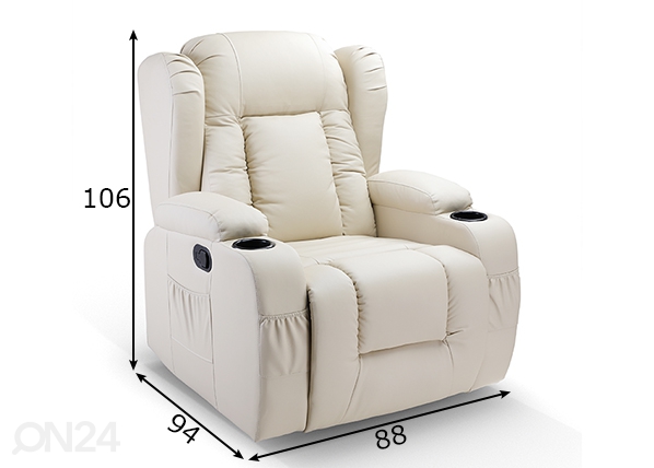 Кресло Recliner / Массажное кресло размеры