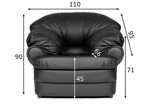 Кресло Relax размеры