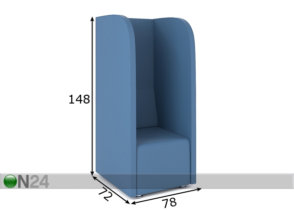 Кресло Rosa размеры