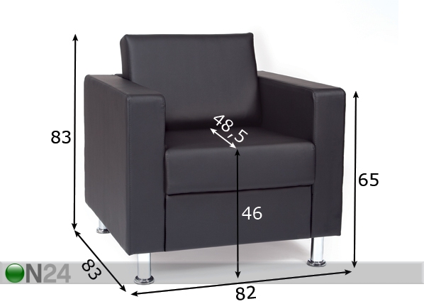 Кресло Simple размеры