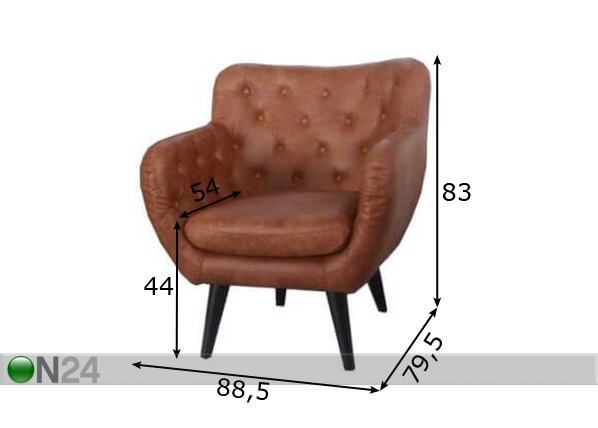 Кресло Soffy размеры