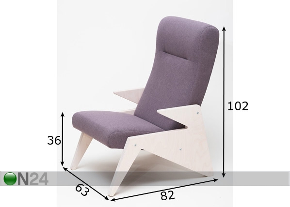 Кресло Tip размеры