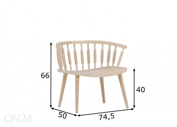 Кресло Tjärnö размеры
