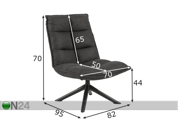 Кресло Tom размеры