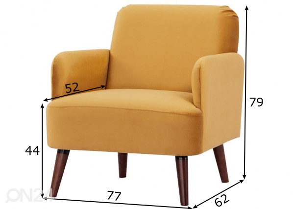 Кресло Zimbabwe размеры