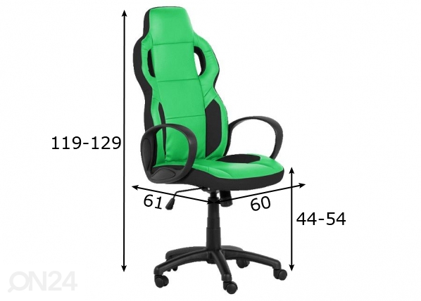 Кресло геймерское Chair Carmen 7510 размеры