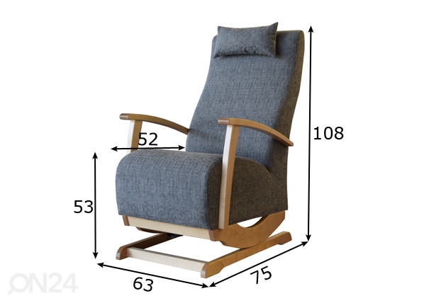 Кресло-качалка размеры