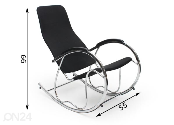 Кресло-качалка Ben размеры