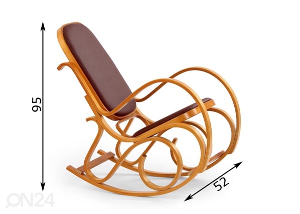 Кресло-качалка Max размеры