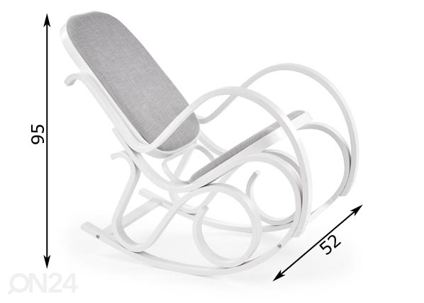 Кресло-качалка Max размеры