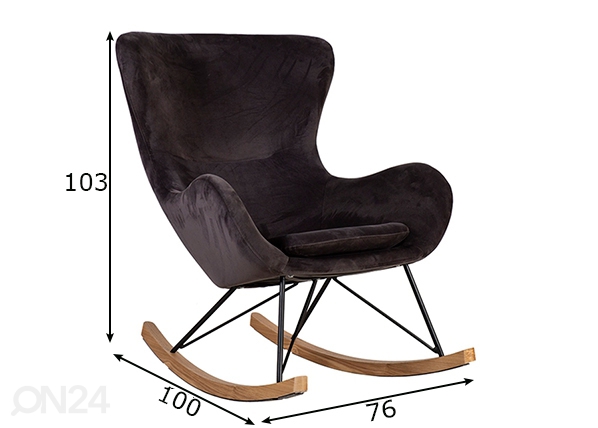 Кресло-качалка Penelope размеры