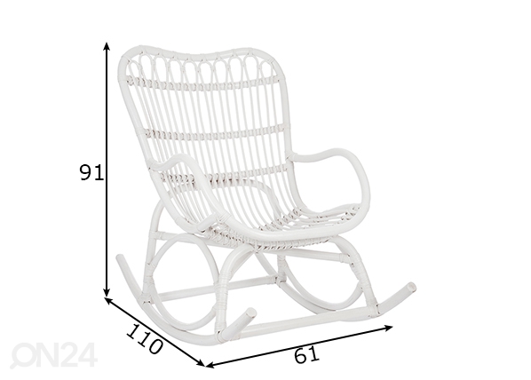 Кресло-качалка Swing размеры