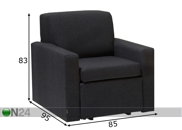 Кресло-кровать Enni размеры