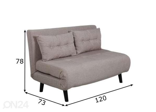 Кресло-кровать Vicky размеры