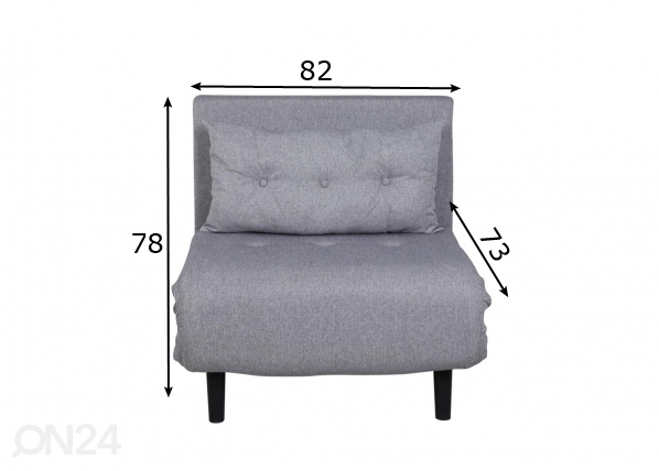 Кресло-кровать Vicky размеры