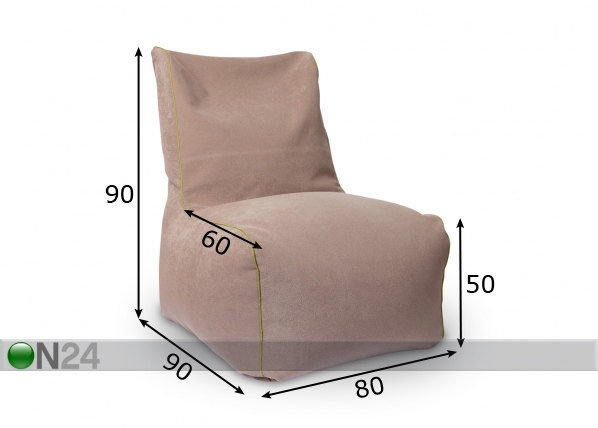 Кресло-мешок Bonner 420L размеры
