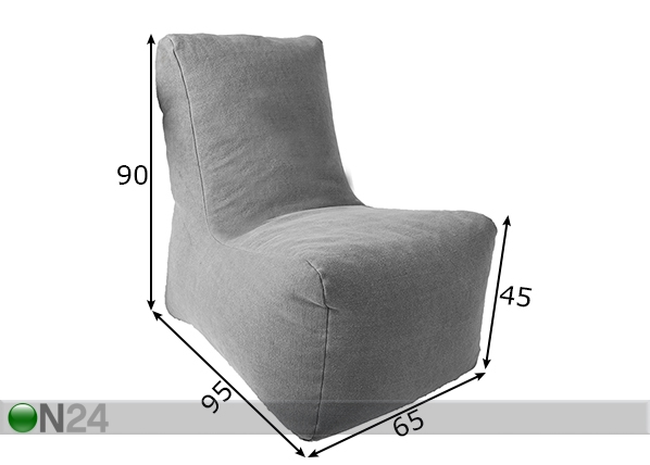 Кресло-мешок Jute Seat размеры