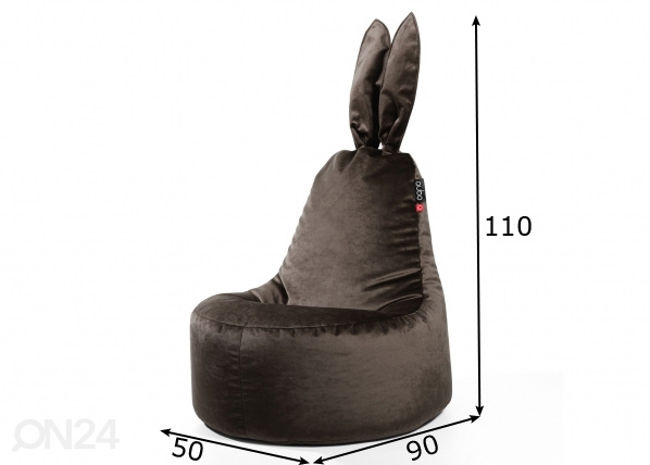 Кресло-мешок Qubo Daddy Rabbit размеры