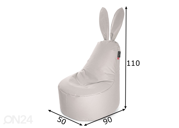 Кресло-мешок Qubo Daddy Rabbit in/out размеры