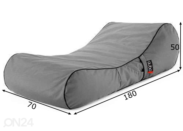 Кресло-мешок Qubo™ Flat Design Lounger размеры
