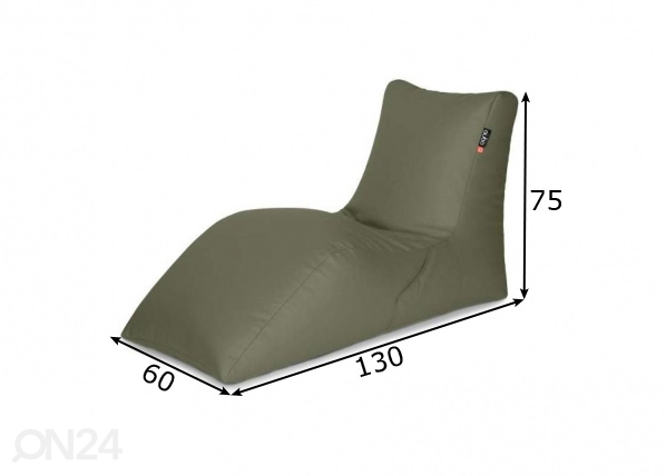 Кресло-мешок Qubo™ Lounger Interior размеры