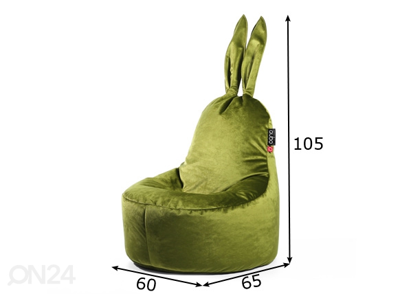 Кресло-мешок Qubo Mommy Rabbit размеры