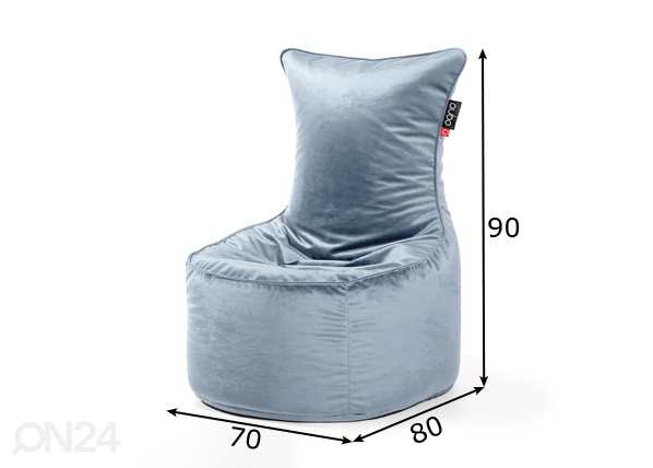 Кресло-мешок Qubo Muff размеры