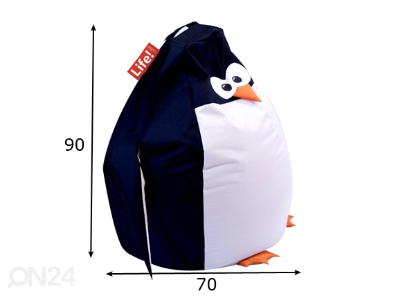 Кресло-мешок Qubo Penguin размеры