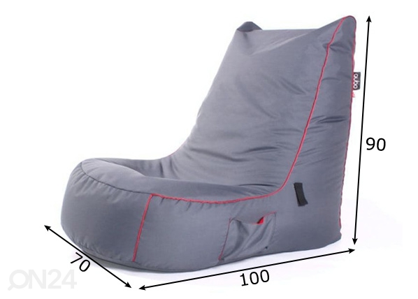 Кресло-мешок Qubo™ Play (seat) размеры
