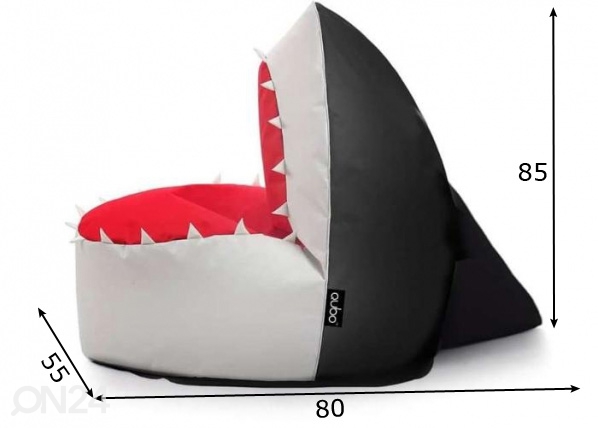 Кресло-мешок Qubo™ Shark размеры